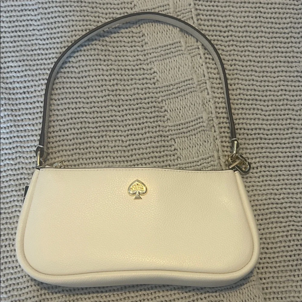 Kate Spade Cream Shoulder Bag with Gold Detailing - Picture 1 of 5